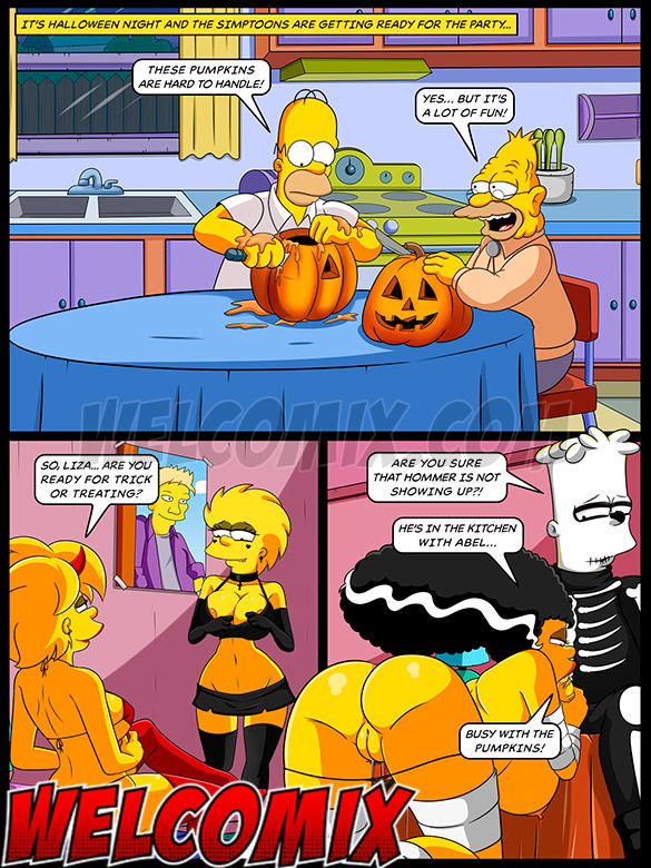 Cartoon Halloween Xxx - The Simptoons â€“ Halloween night â€“ We'll get more candy with these costumes
