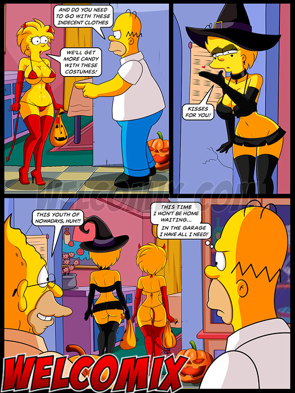 585px x 780px - The Simptoons â€“ Halloween night â€“ We'll get more candy with these costumes