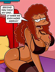 The Simptoons – Taking the cop’s cock – Seeing you face my dad, it made me even more horny