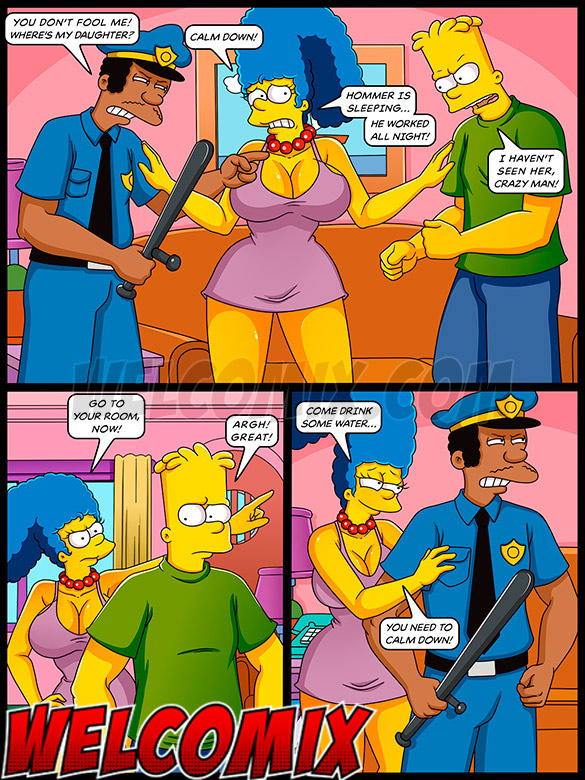 Seeing you face my dad, it made me even more horny - The Simptoons - Taking the cop's cock by welcomix (tufos)