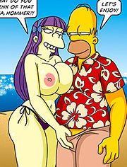 The simptoons – Bitching in the caribbean (part 03) – They both find Liza, Magie, Sherry and Terry completely naked on the beach